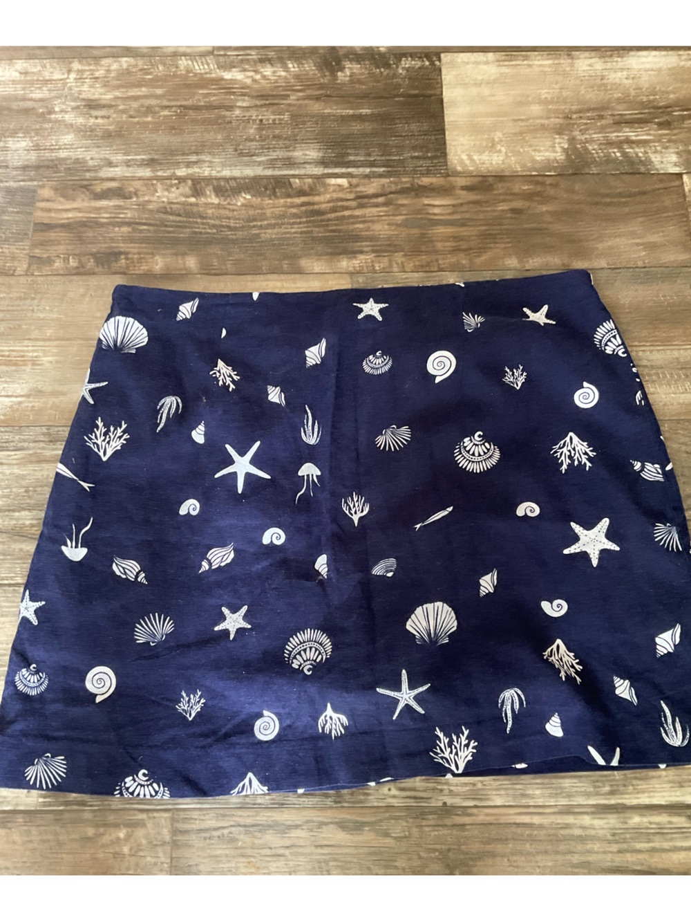 a new day Navy Shell Print Skort
